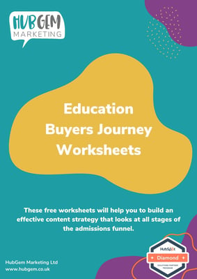 NEW Education Buyers Journey Worksheets
