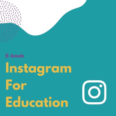 Social post Free resource- Instagram for education ebook