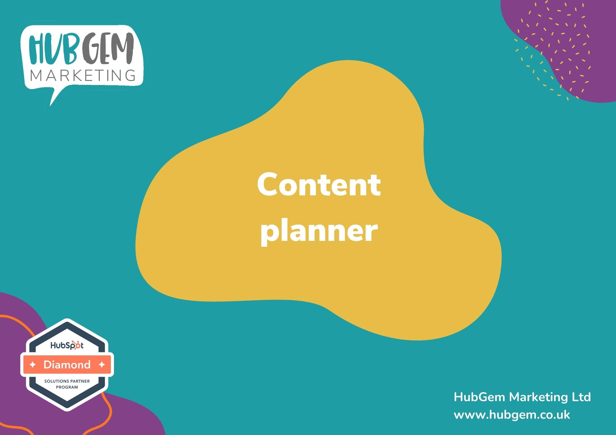 NEW Content planner